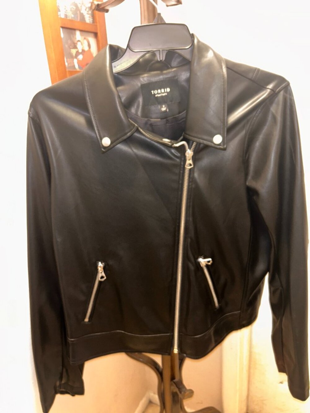 Torrid Classic Faux Leather Moto Jacket Size: 3 (Torrid) = 3X NWOT